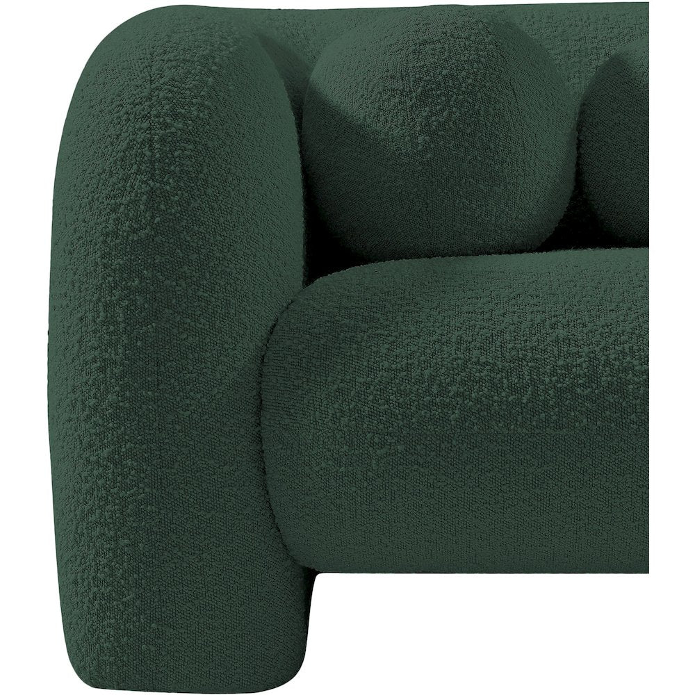 Emory Green Boucle Fabric Chair