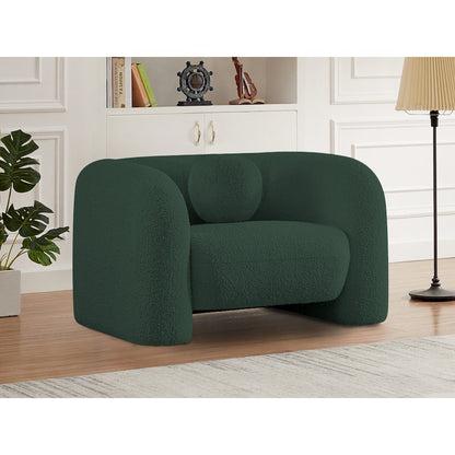 Emory Green Boucle Fabric Chair