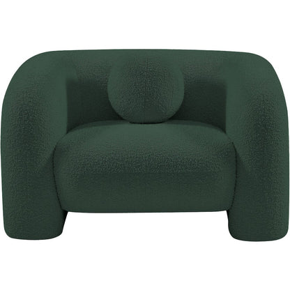 Emory Green Boucle Fabric Chair
