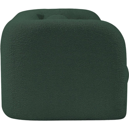 Emory Green Boucle Fabric Loveseat