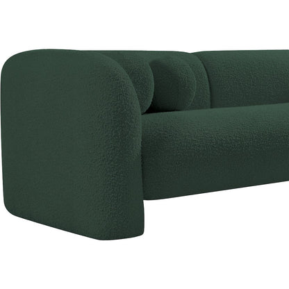 Emory Green Boucle Fabric Sofa