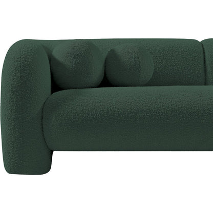 Emory Green Boucle Fabric Sofa