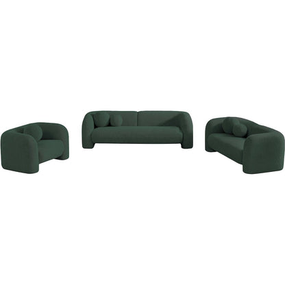 Emory Green Boucle Fabric Sofa