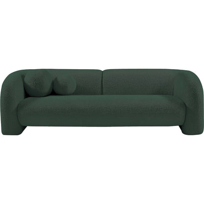 Emory Green Boucle Fabric Sofa