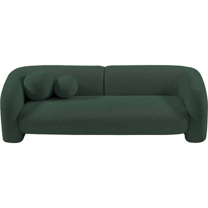 Emory Green Boucle Fabric Sofa