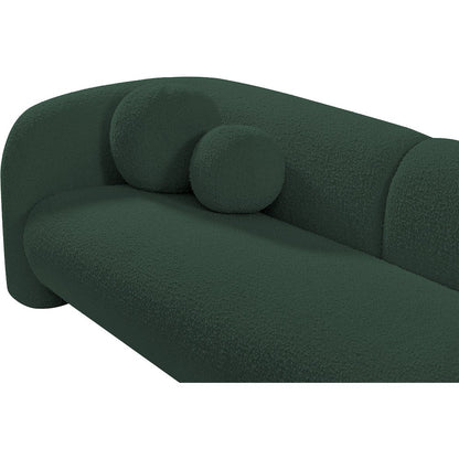 Emory Green Boucle Fabric Sofa