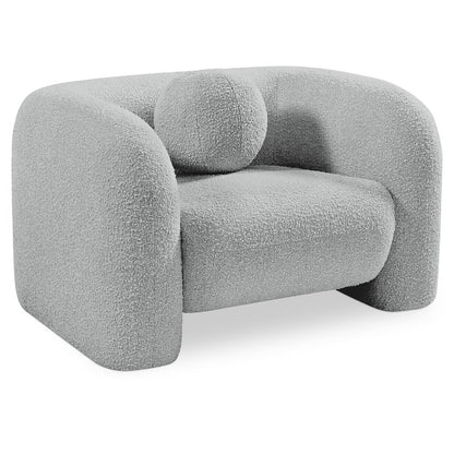 Emory Grey Boucle Fabric Chair