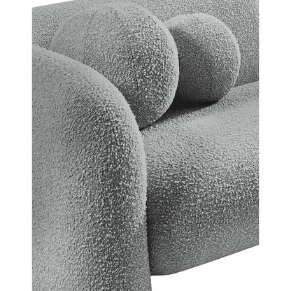 Emory Grey Boucle Fabric Chair