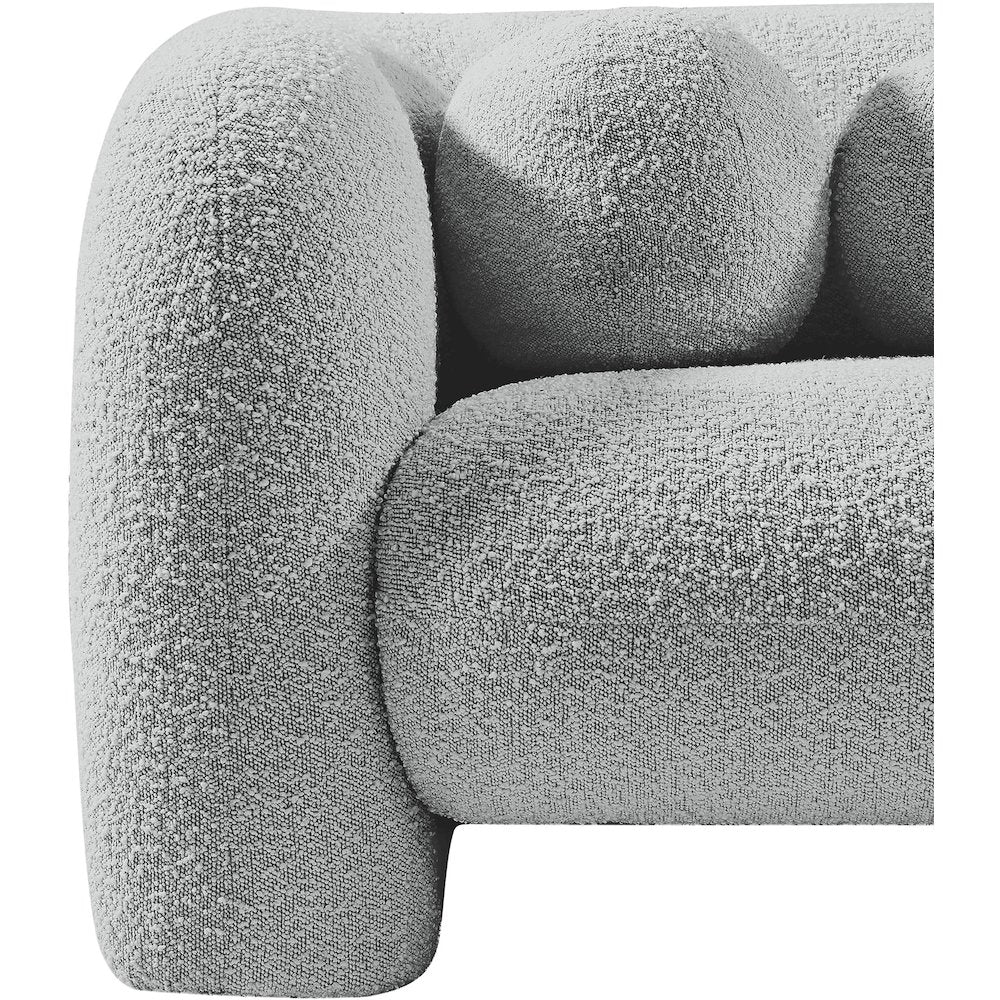 Emory Grey Boucle Fabric Chair