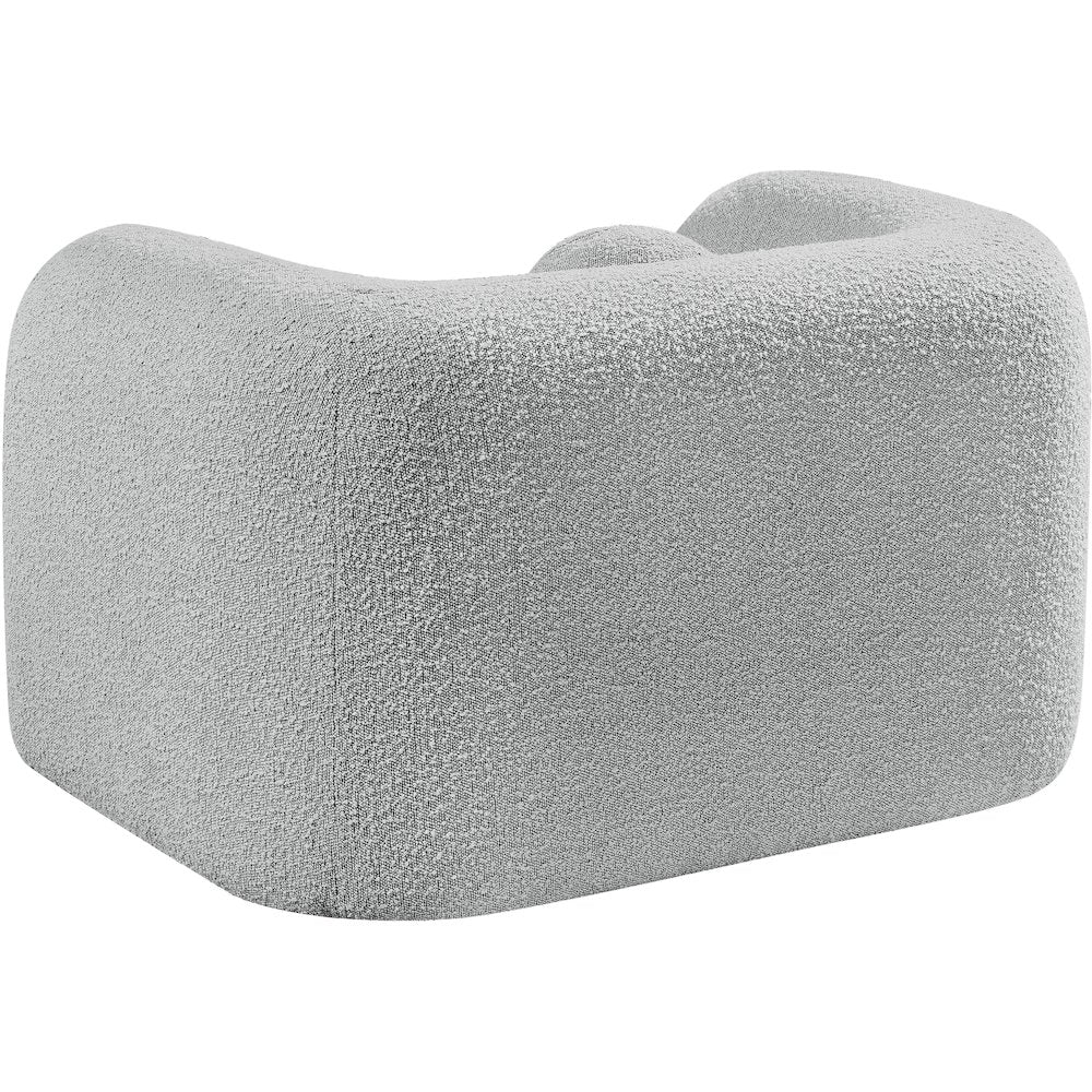 Emory Grey Boucle Fabric Chair