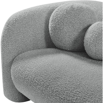Emory Grey Boucle Fabric Chair