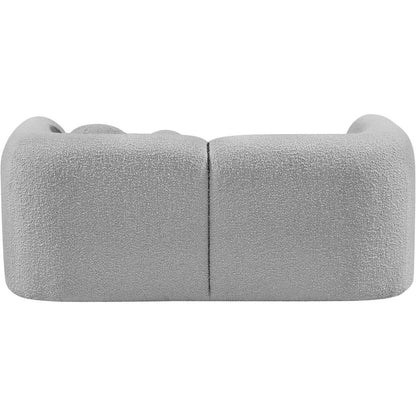 Emory Grey Boucle Fabric Loveseat