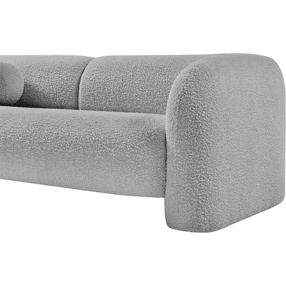 Emory Grey Boucle Fabric Sofa