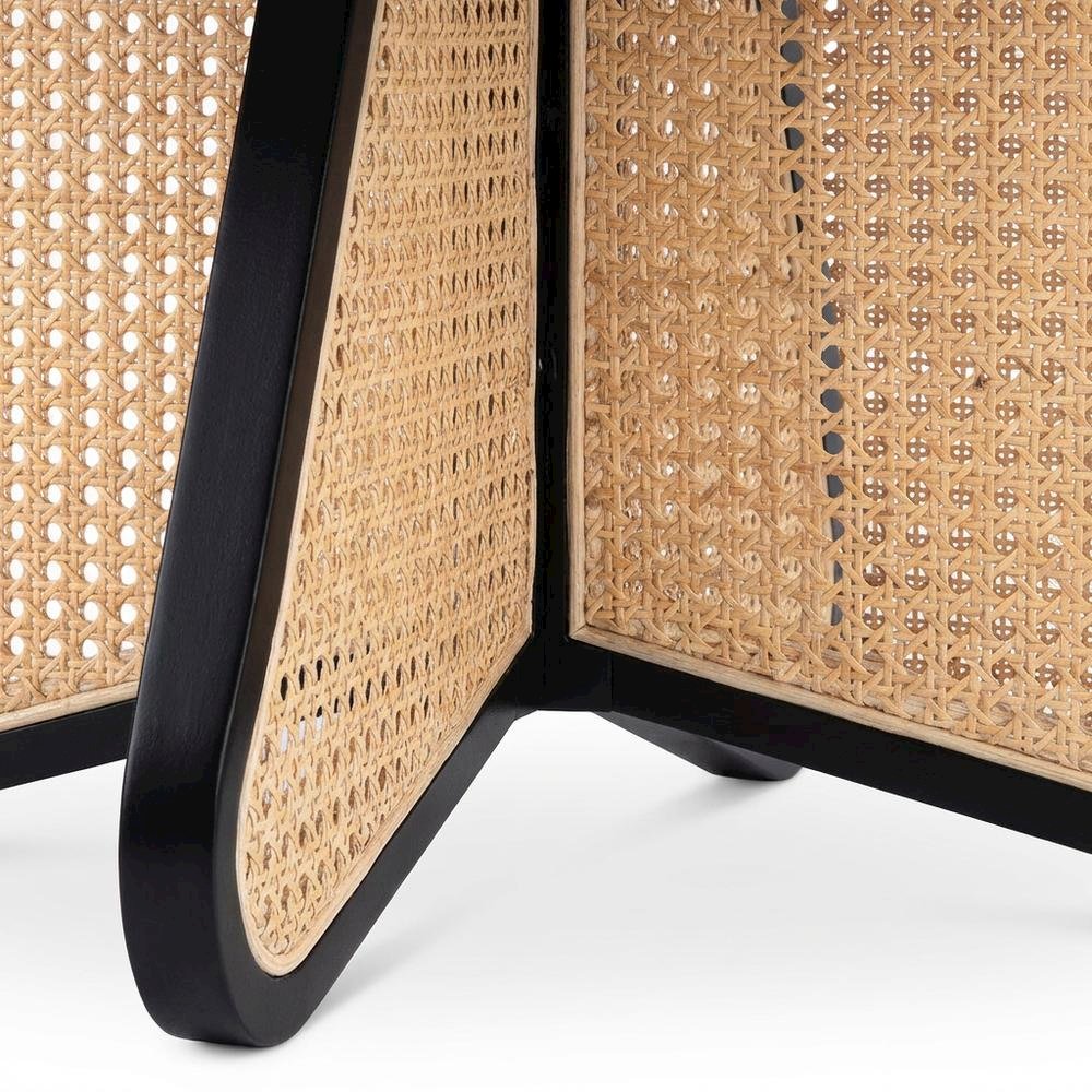 Mid-Century Modern Black Coffee Table with Sleek Finish and Durable Build