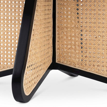 Mid-Century Modern Black Coffee Table with Sleek Finish and Durable Build