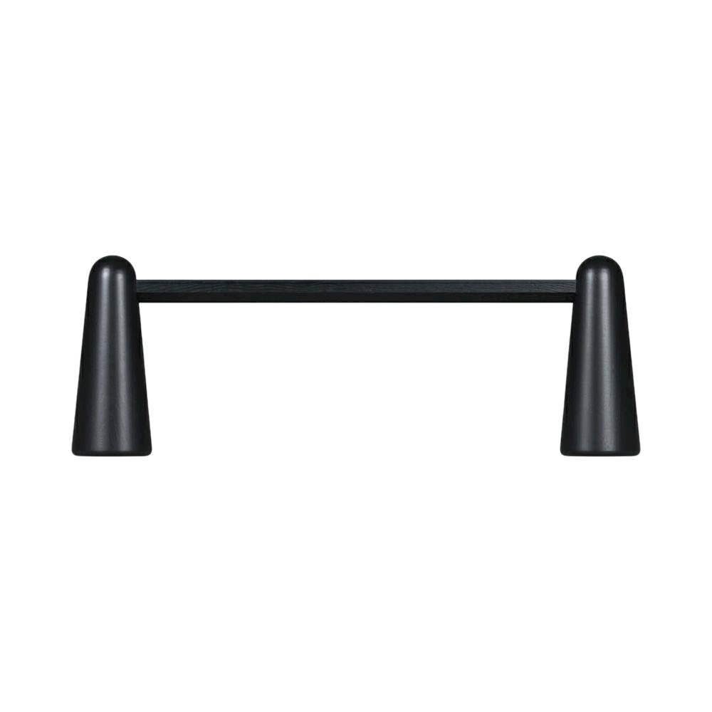 Black Coffee Table with Art Deco Finish and Sturdy Construction