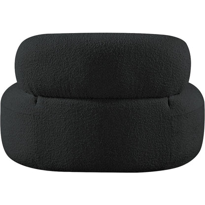 Venti Black Boucle Fabric Chair