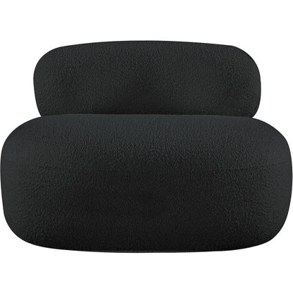 Venti Black Boucle Fabric Chair