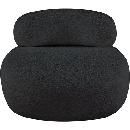 Venti Black Boucle Fabric Chair