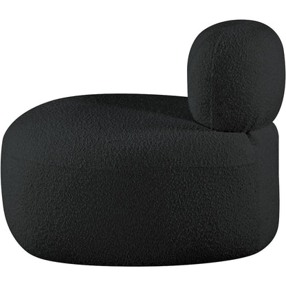 Venti Black Boucle Fabric Chair