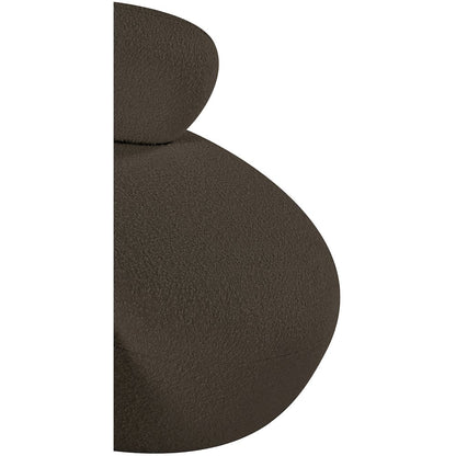 Venti Brown Boucle Fabric Chair