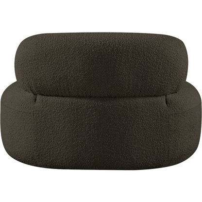 Venti Brown Boucle Fabric Chair