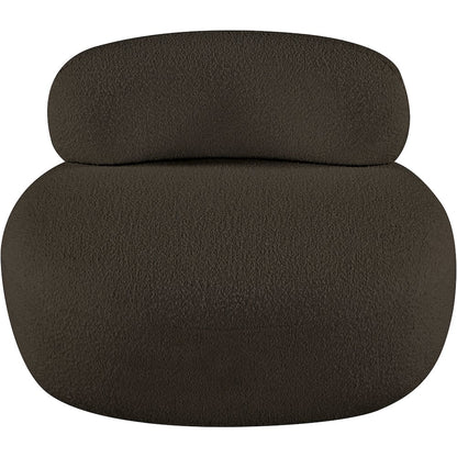 Venti Brown Boucle Fabric Chair