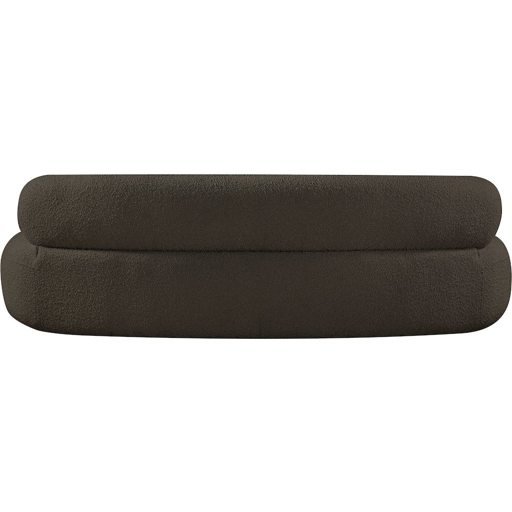 Venti Brown Boucle Fabric Sofa