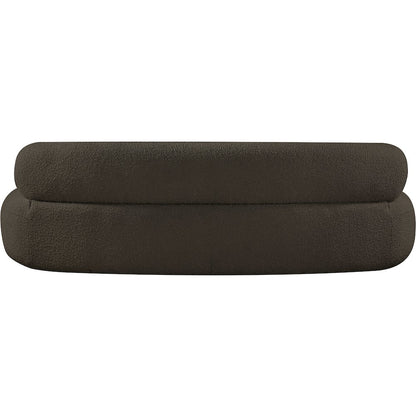 Venti Brown Boucle Fabric Sofa