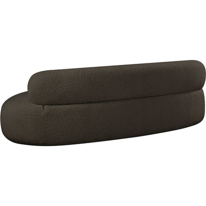 Venti Brown Boucle Fabric Sofa