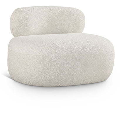 Venti Cream Boucle Fabric Chair