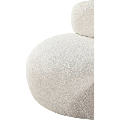 Venti Cream Boucle Fabric Chair