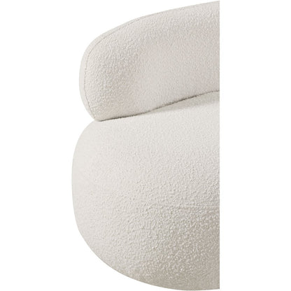 Venti Cream Boucle Fabric Chair
