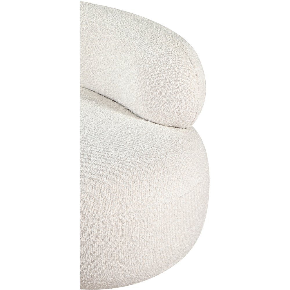 Venti Cream Boucle Fabric Chair