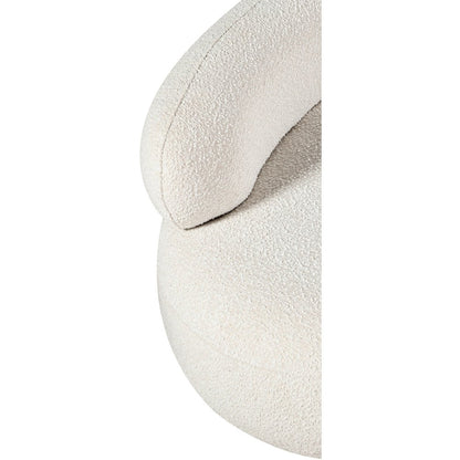 Venti Cream Boucle Fabric Chair