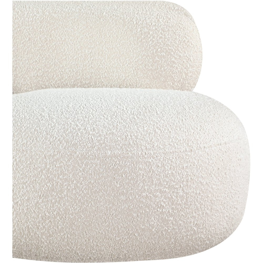 Venti Cream Boucle Fabric Chair