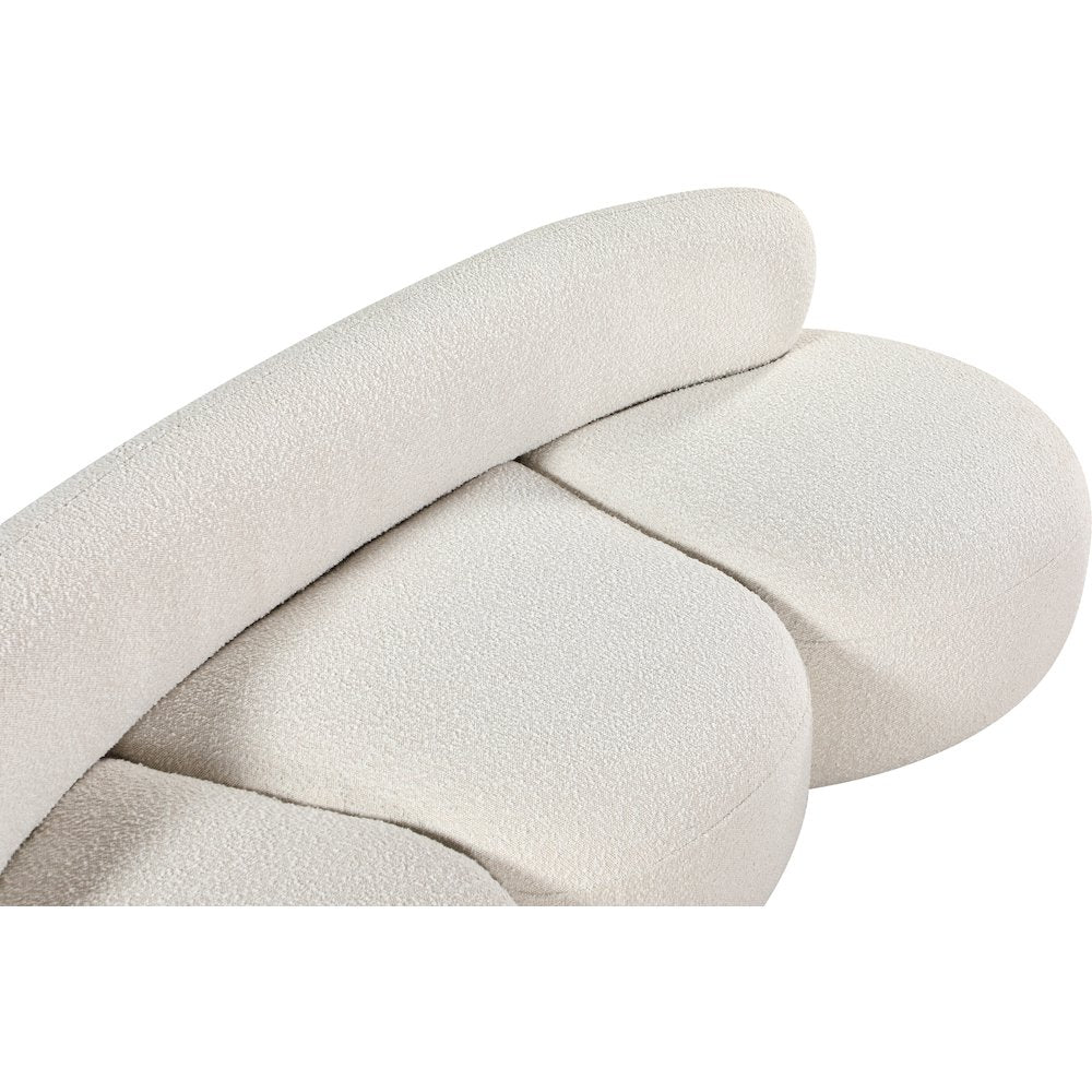 Venti Cream Boucle Fabric Sofa