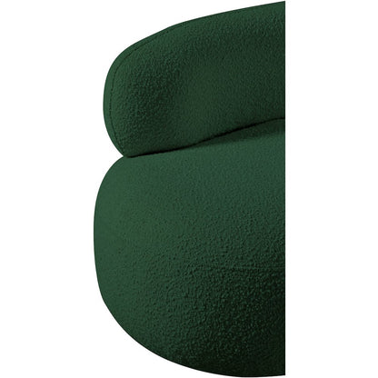 Venti Green Boucle Fabric Chair