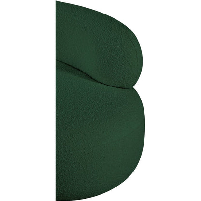 Venti Green Boucle Fabric Chair