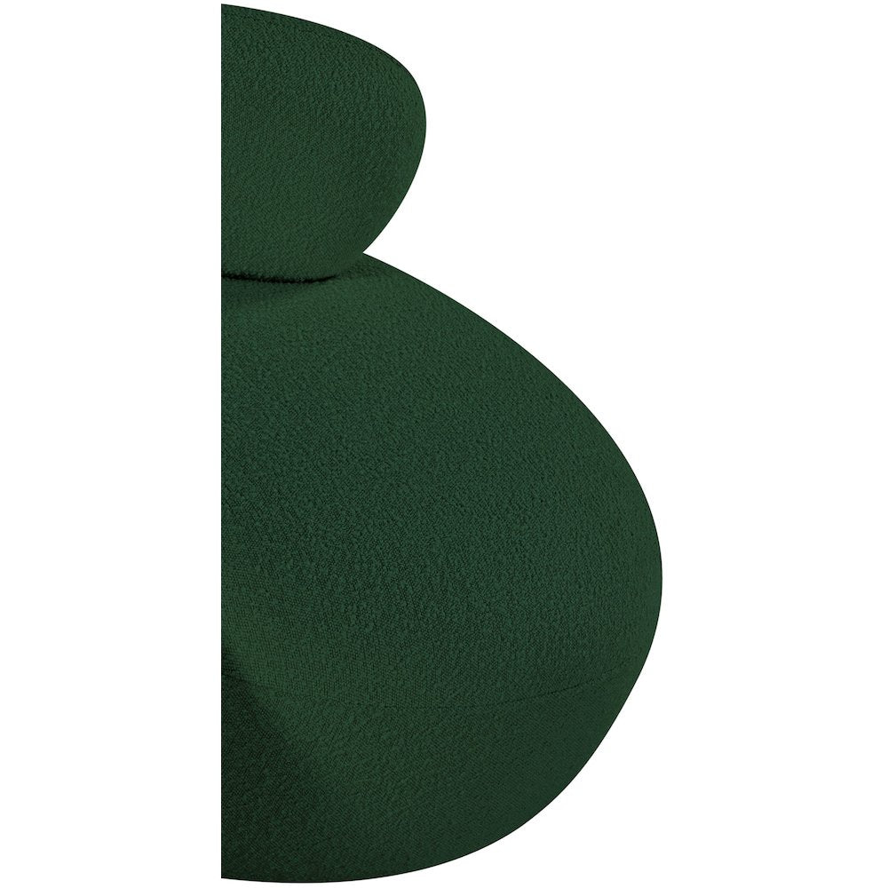Venti Green Boucle Fabric Chair