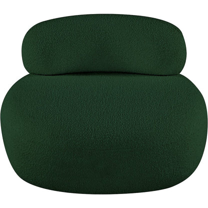 Venti Green Boucle Fabric Chair