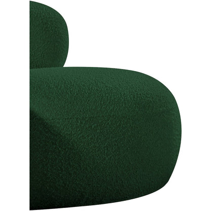 Venti Green Boucle Fabric Chair