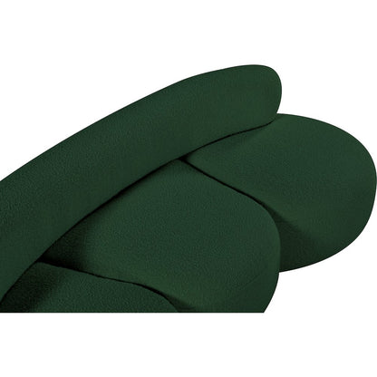 Venti Green Boucle Fabric Sofa