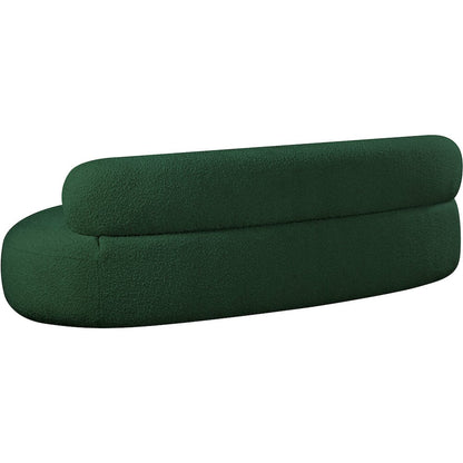 Venti Green Boucle Fabric Sofa