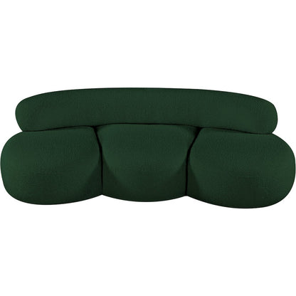 Venti Green Boucle Fabric Sofa