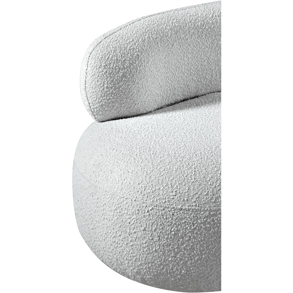 Venti Grey Boucle Fabric Chair