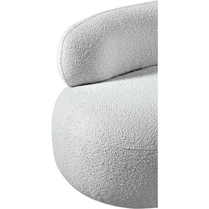 Venti Grey Boucle Fabric Chair