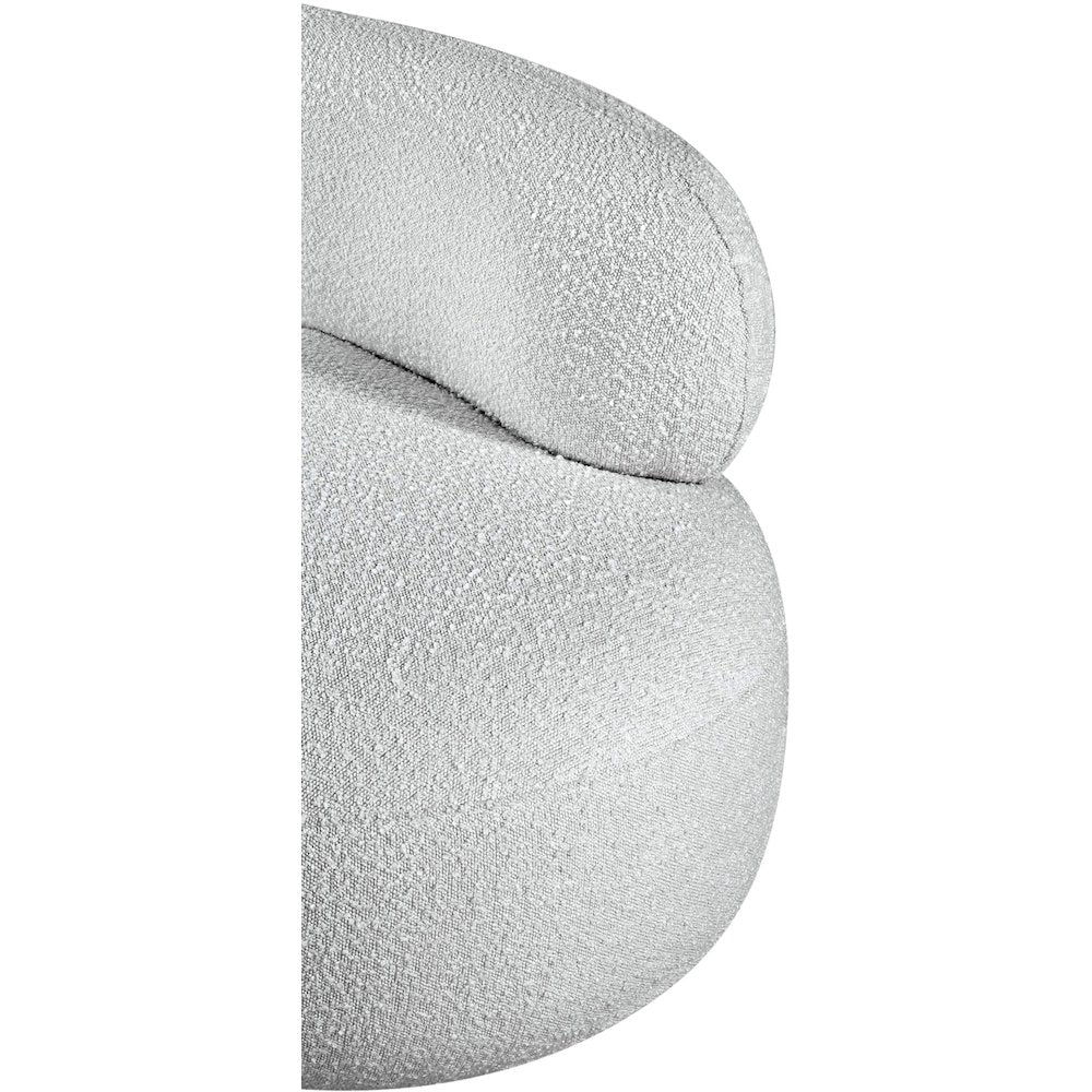 Venti Grey Boucle Fabric Chair