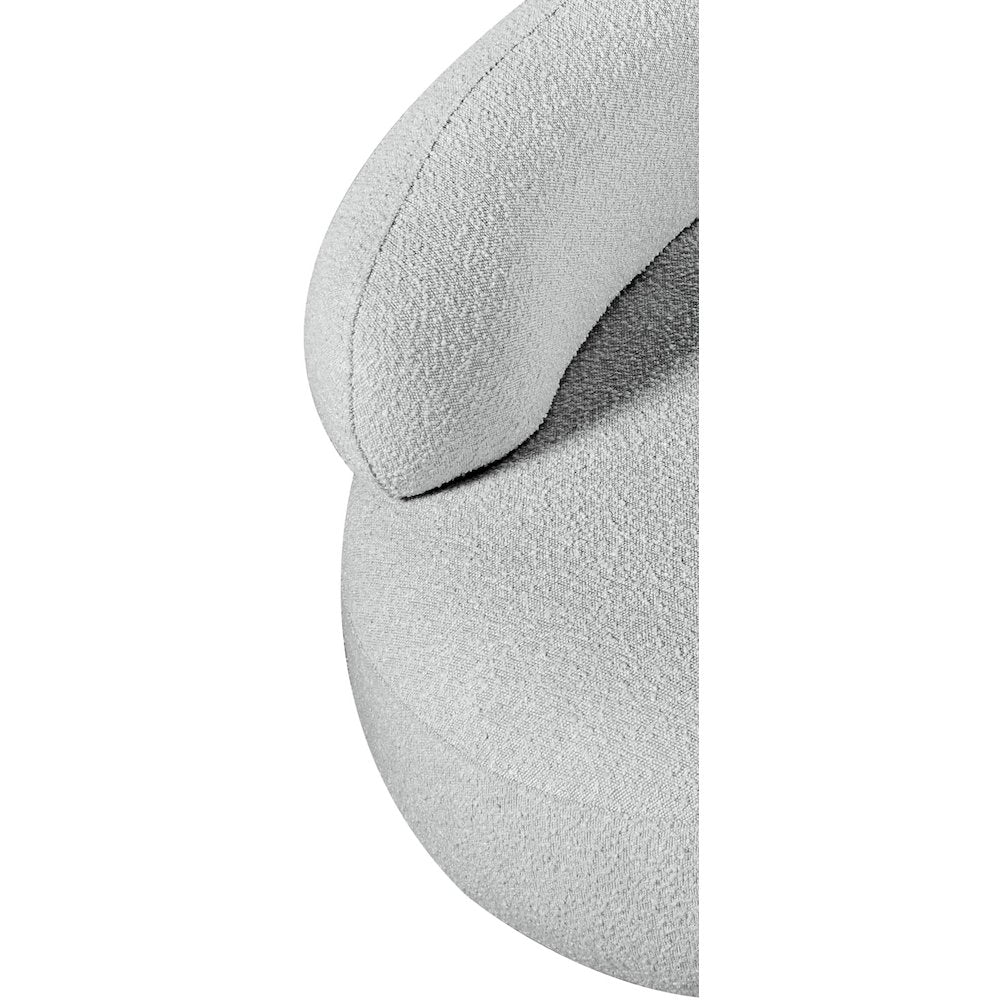Venti Grey Boucle Fabric Chair