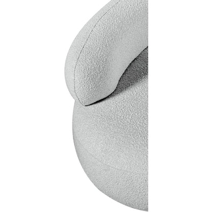 Venti Grey Boucle Fabric Chair
